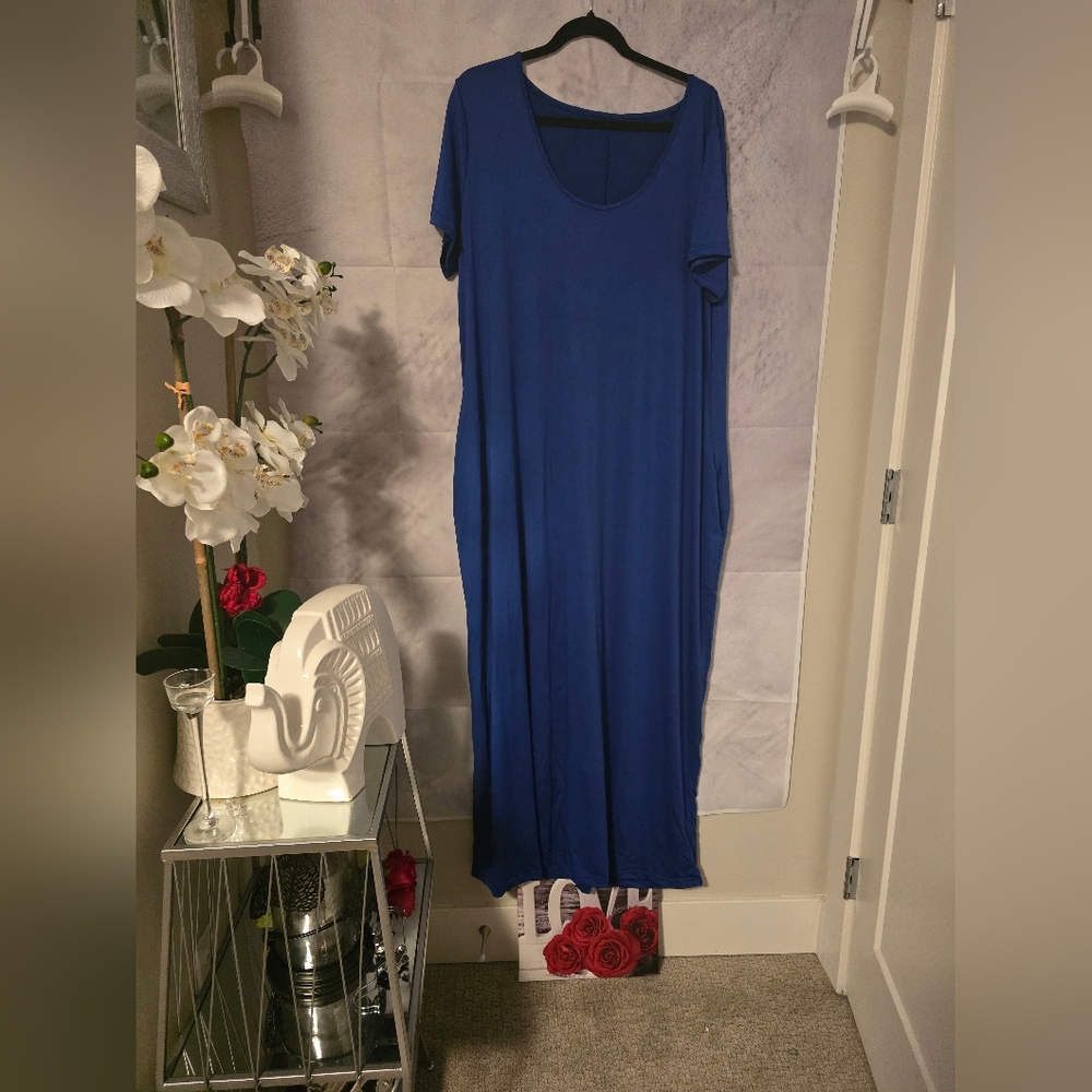 SHEIN Royal Blue Maxi Dress